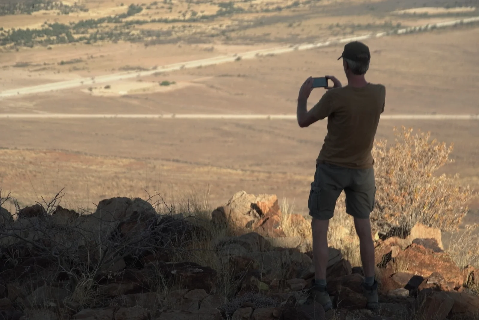 Uitzicht over een uitgestrekt landschap
